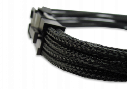 Black Braided 8-pin EPS Extension