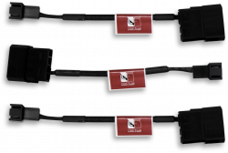 NA-SAC1 4-Pin Molex to 3-pin Fan Adaptor Cables, 3 pack
