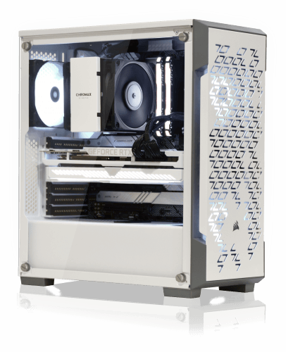Leviathan built in the Corsair iCUE 220T case